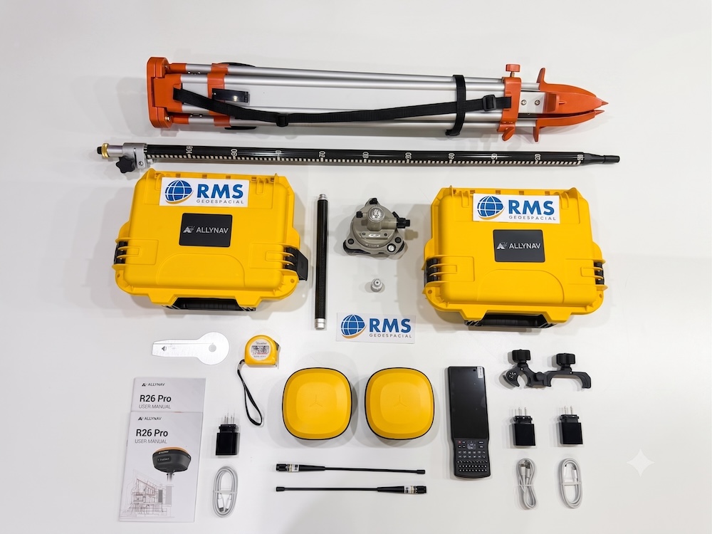 Kit base y rover AllyNav R26 Pro para levantamientos topográficos en Sonora México, AllyNav R26 Pro México