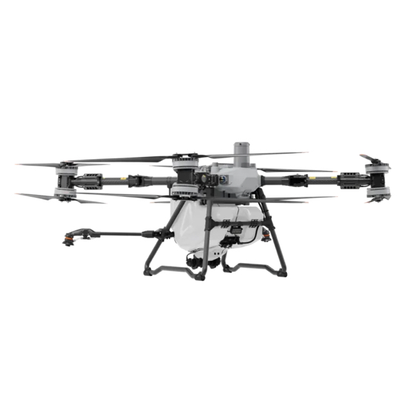 DJI Agras T100 dispersando semillas y fertilizante en campo agrícola de México