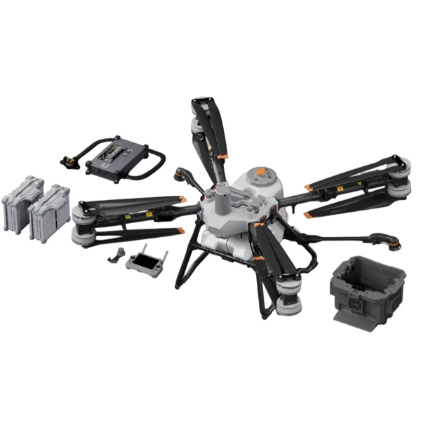 Sistema de seguridad LiDAR y radar del DJI Agras T100 para operación agrícola segura en México